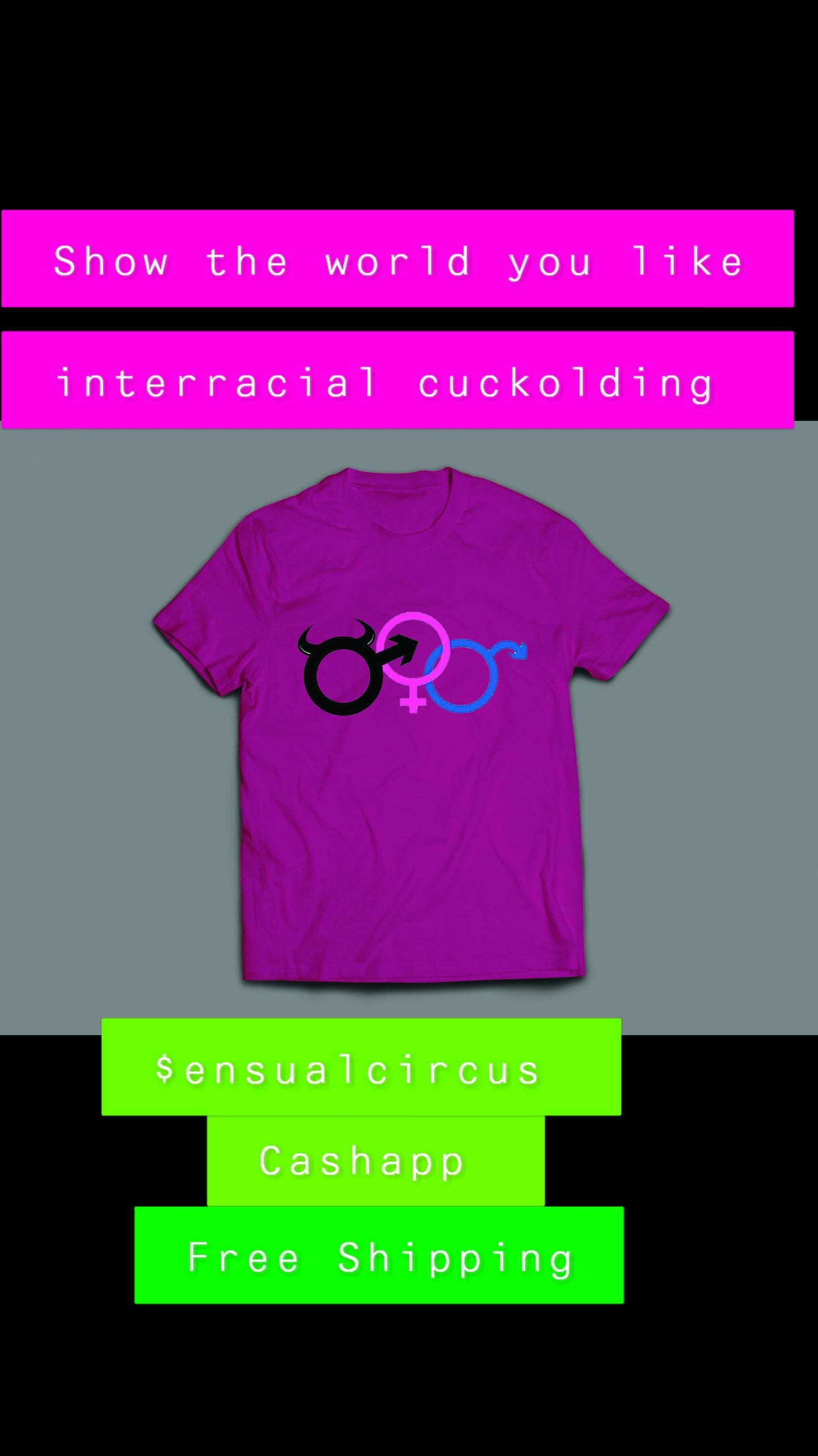 Interracial Cuckolding short sleeve t-shirt