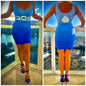 Qos Blue fade out cocktail dress